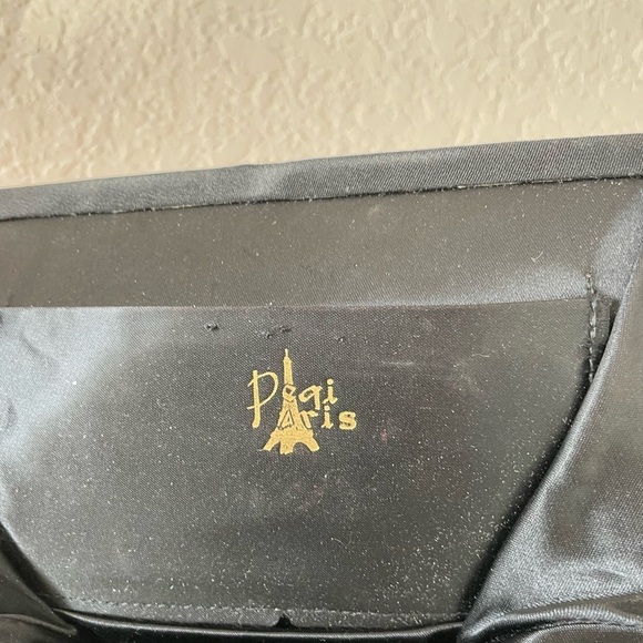 Vintage Jeweled Black Clutch - Picture 3 of 7